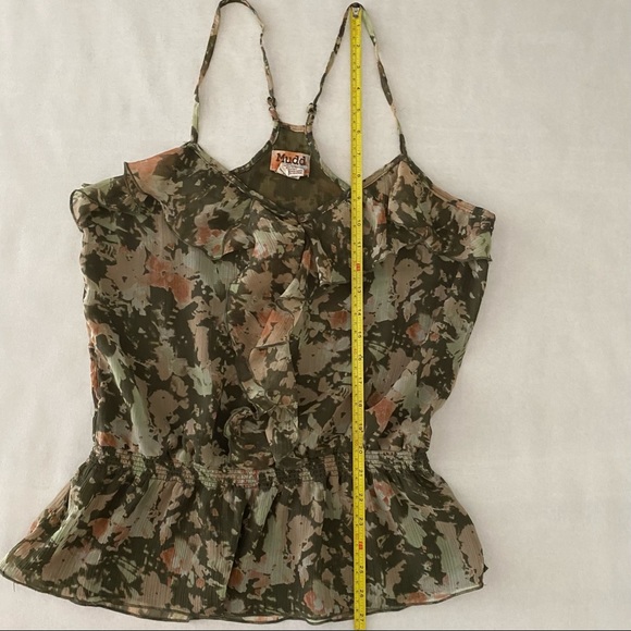Mudd Floral Ruffle Chiffon Tank - Picture 10 of 11
